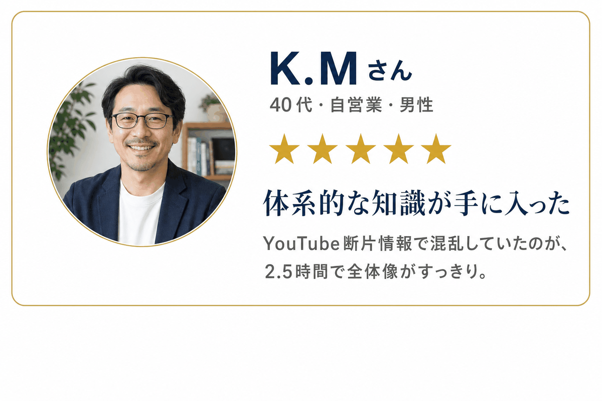 お客様の声 K.M さん